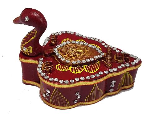 Buy Pack Of Handicrafts Tika Chopra In Peacock Shape Meenakari Work