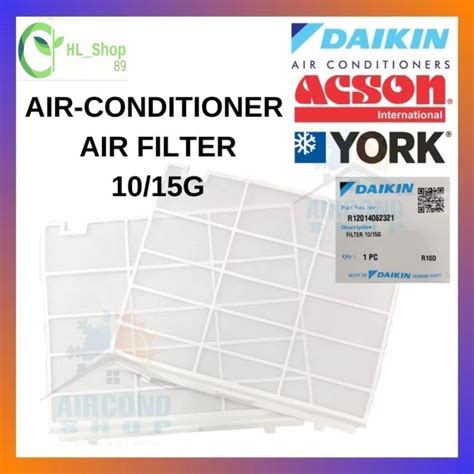 ORIGINAL DAIKIN AIR COND INDORR FILTER 09G 10G 15G 20G 25G 10F 15F 20F