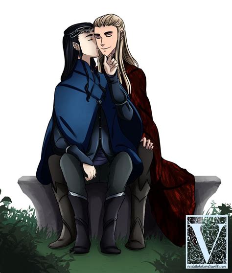 Elrond X Thranduil Fantasy Art Thranduil Character