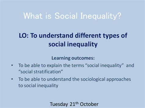 What is social inequality | Teaching Resources