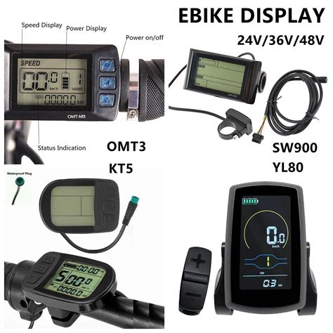 Ebike Electric Bicycle Tricycle Display Lcd Omt Kt Sw Yl C V