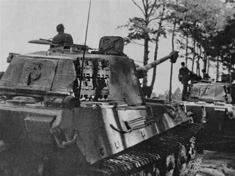 King Tiger Tanks From Spz Abt Heading Towards Poland In In