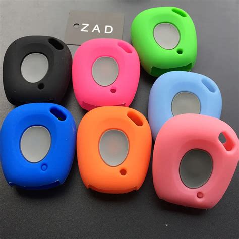 Zad Silicone Rubber Car Key Fob Cover Case Shell Set Holder For Renault