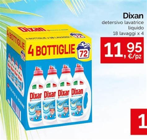 Offerta Dixan Detersivo Lavatrice Liquido 18 Lavaggi X 4 Nel Volantino