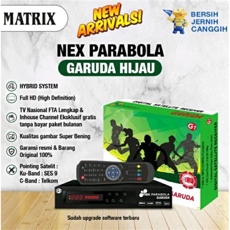 Jual Receiver Nex Parabola Garuda G1 DIGITAL SATELIT RECAIVER