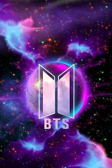 Bts Galaxy Logo Design Iphone Wallpaper Bts Bts Wallpaper Desktop