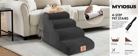 Myiosus Escalier Pour Chien Marches Rampe Pour Chat En Ponge Avec