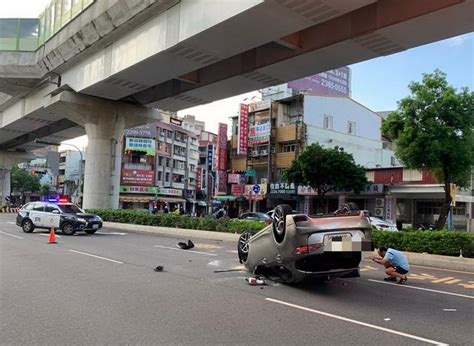 男酒駕拒檢自撞翻車 乘客送醫 中華日報 中華新聞雲