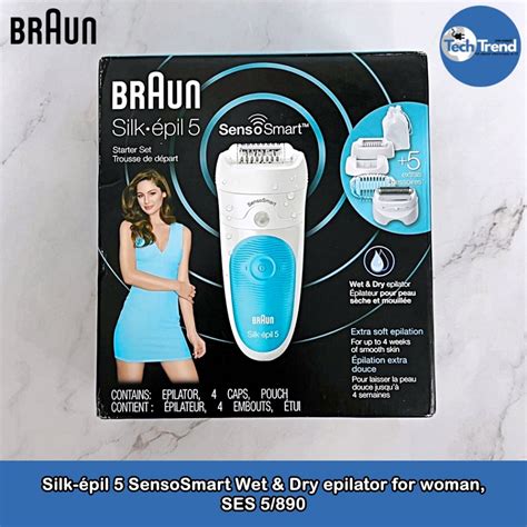 Braun Silk épil 5 SensoSmart Wet Dry epilator for woman SES 5 890