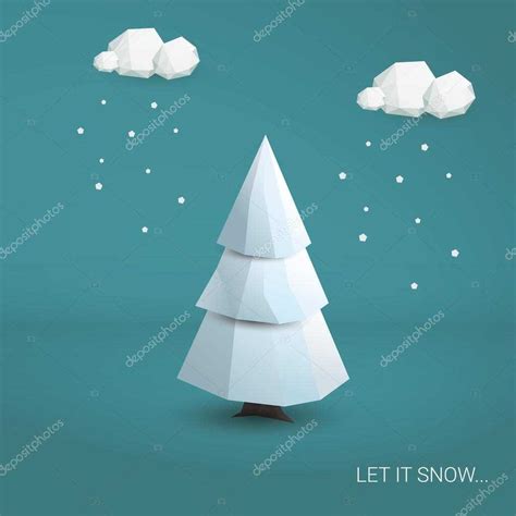 3D Christmas Tree Card Template