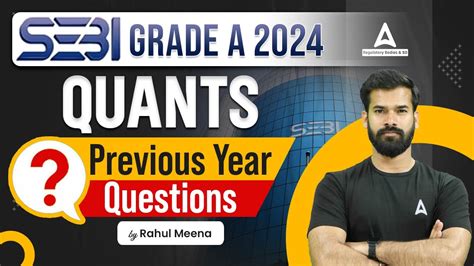 Sebi Grade A Quants Previous Year Question Paper Sebi Grade A