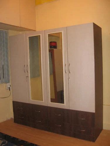 Mild Steel Door Mirror Wardrobe With Locker At Rs Sq Ft In