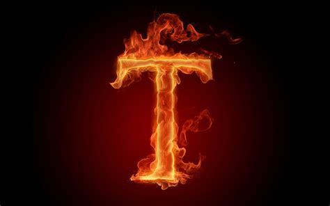 The Fiery English Alphabet Picture T Wallpapers Hd Wallpapers 73634