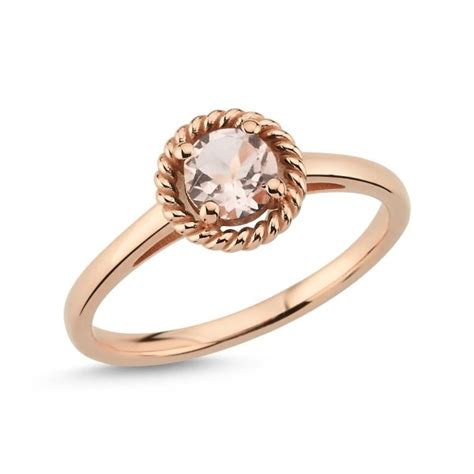 A Mo R Nuran Darling Morganit Ring I Karat Rosa Guld