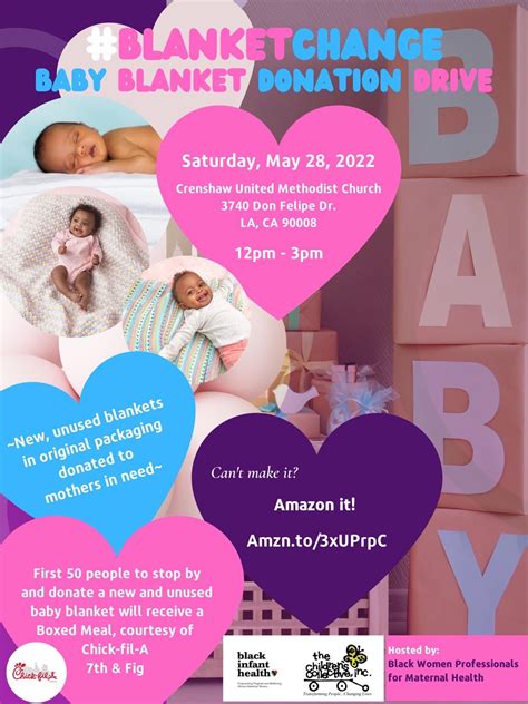 Blanket Change Baby Blanket Donation Drive Holman United Methodist Church