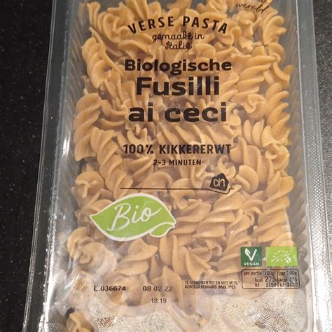 Albert Heijn Ah Biologische Fusilli Ai Ceci Reviews Abillion