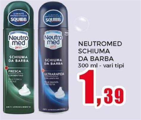 Offerta Neutromed Schiuma Da Barba 300 Ml Vari Tipi Nel Volantino Di