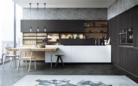 Even A Penthouse Apartment Needs A Slick Kitchen And This Butcher Block