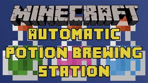 Minecraft Automatic Potion Brewing Station Tutorial Youtube