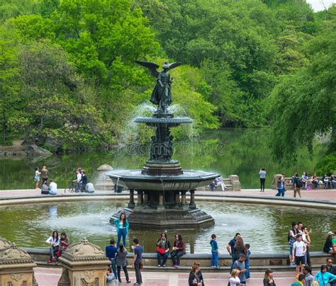 New York City Central Park Bethesda Fountain Editorial Photography