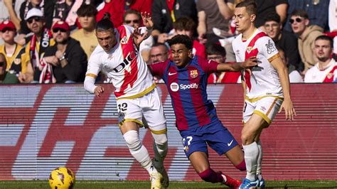 Liga Inconstant Le Fc Barcelone Tenu En Chec Sur La Pelouse Du Rayo