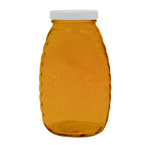 Classic Glass Honey Jars 1 Lb W 48 Mm Plastic Lids Ctn 24 M01134 At