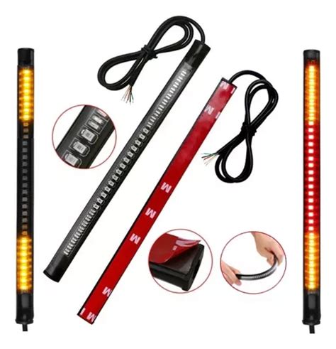 Tira Led Moto Direccional Stop Cuarto Luz Flex Universal Par Cuotas