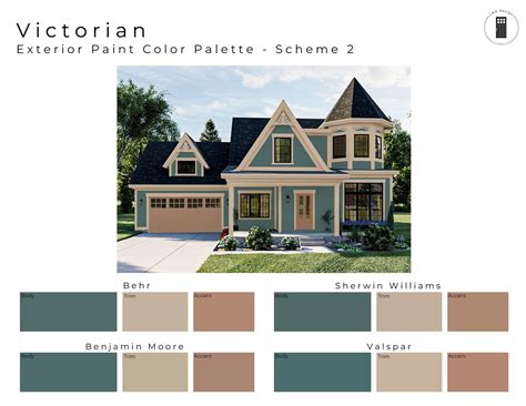 Victorian Exterior Paint Color Palettes | House Paint Colors ...