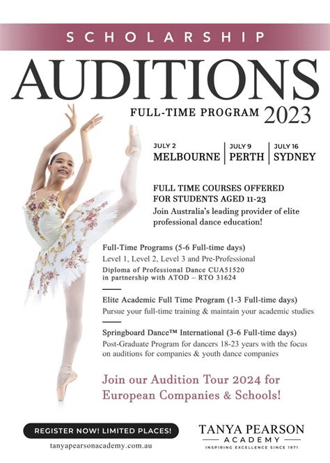 Full Time Academy Auditioning Tanya Pearson Academy