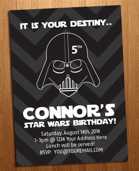 30 Star Wars Birthday Invitation Wording | Example Document Template