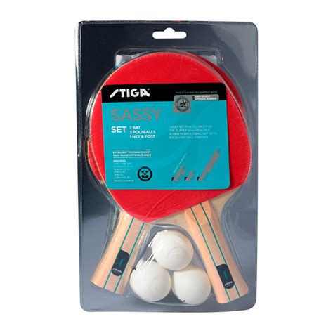 Ripley SET D PING PONG 2 RAQ 3 BOLAS NET Y POSTE SASSY STIGA