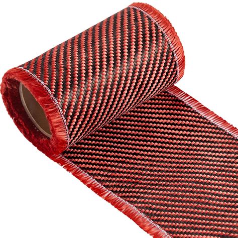 Amazon Jecery Ft X Inches Red Aramid Carbon Fiber Fabric