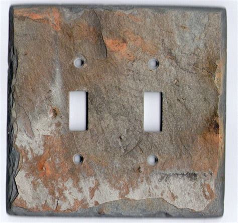 Earth Slate Switch Plates Light Switch Plate Cover Switch Plates Plates