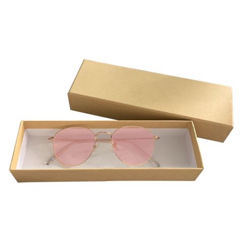 Luxury Kraft Paper Sunglasses T Packing Boxes Custom Case