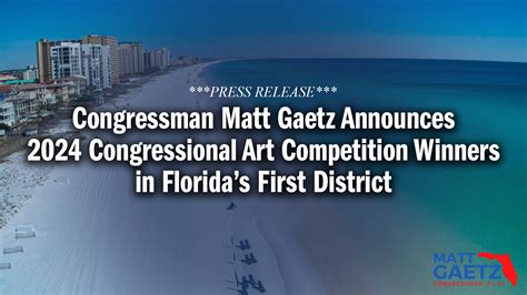 Congressman Matt Gaetz Announces Congressional Art Competition