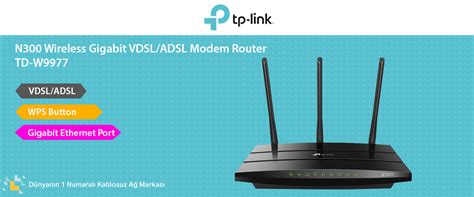 TP Link TD W9977 300 MBps Wireless Gigabit VDSL ADSL Modem Fiyatı