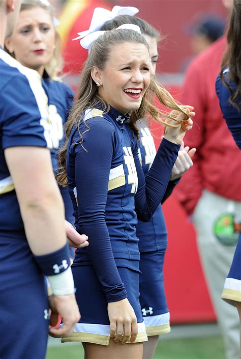 Five Old Notre Dame Football Photos For A Friday — Cheerleaders One