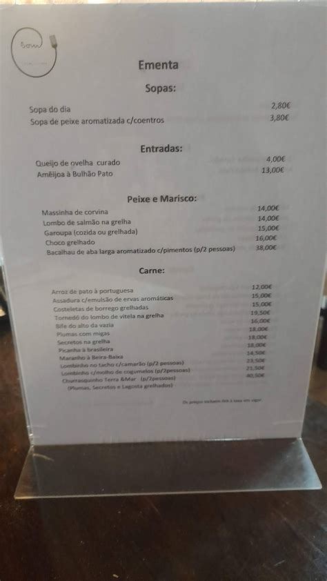 Menu Em O Bom Garfo Restaurante Abrantes