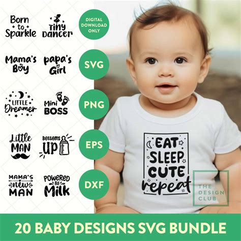 Baby Svg Bundle Baby Shower Svg Newborn Svg Baby Quote Bundle Cute