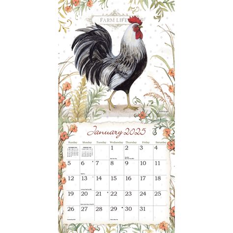 Roosters Kalender Kopen Art Work Van Susan Winget Kalenderwinkel Nl