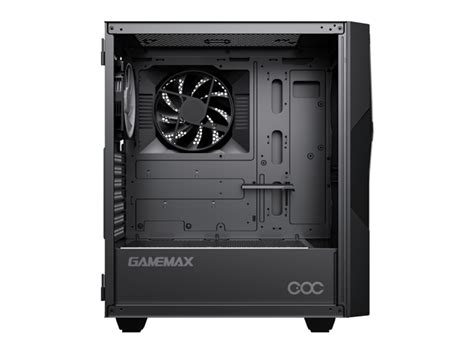 Gamemax Typhoon Coc Black Usb Tempered Glass Atx Mid Tower Gaming