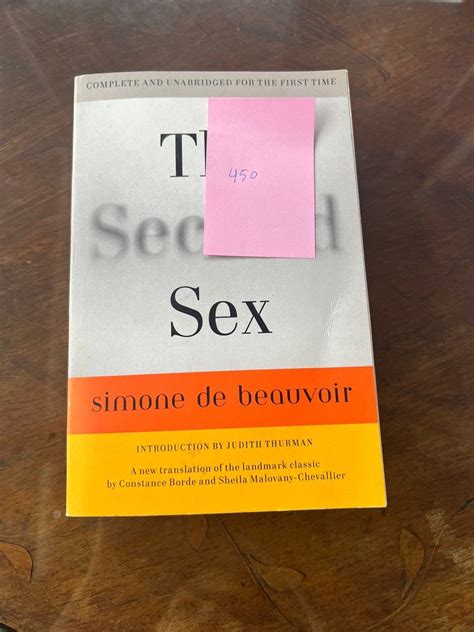 The Second Sex By Simone De Beauvoir Hobbies Toys Books Magazines