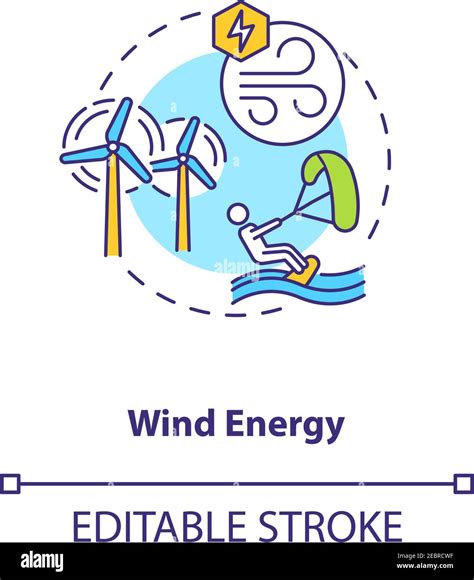 Wind Energy Concept Icon Stock Vector Image And Art Alamy