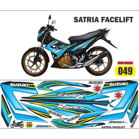 Striping Variation Satria F 150 Facelift Decal Satria Fu 150 Facelift