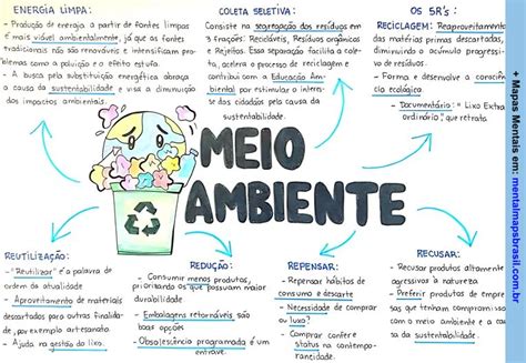 Meio Ambiente Mapas Mentais Ecologia Mental Maps Brasil