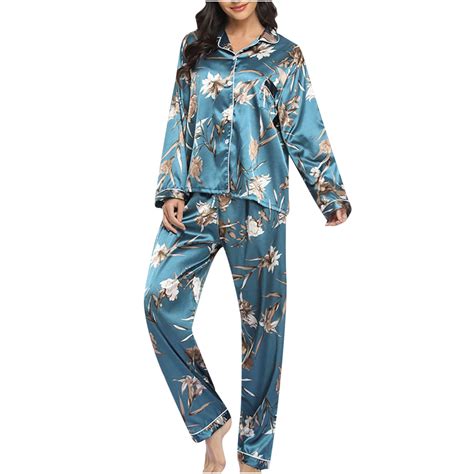 Bellzely Pajamas For Women Plus Size Clearance Womens Fashion Print Home Wear Two Piece Suit