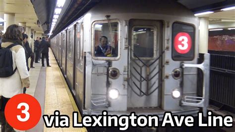 ⁴ᴷ 3 Train Rerouted via the Lexington Avenue Line YouTube