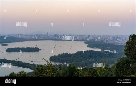 Night Scenery in West Lake, Hangzhou Stock Photo - Alamy