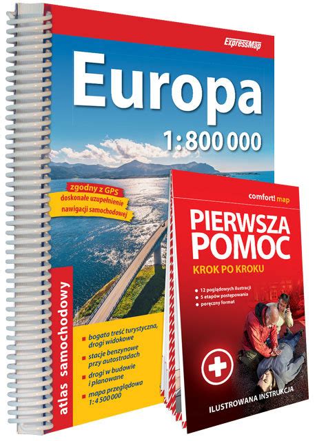 Europa Atlas Samochodowy 1 800 000 Pierwsza Pomoc Krok Po Kroku