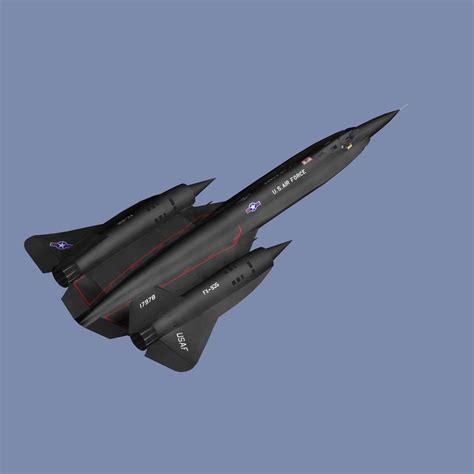 3d sr-71 spy plane model